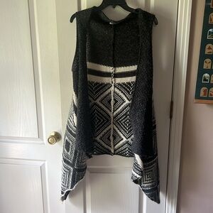 Aztec Cardigan Vest